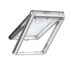 Finestra per tetti a falda Velux - GPL 2086 Legno Laccato Bianco - Vetro Tripla Protezione - Vasistas/bilico manuale