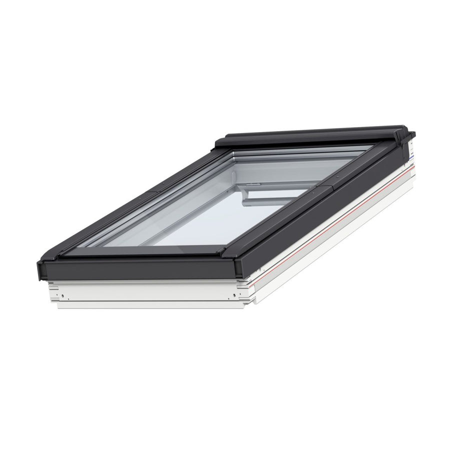 Finestra per tetti a Bassa Pendenza Velux - GBL S30G01 Legno Laccato Bianco + EDG, BDX, BFX e KSX - Vetro Triplo - Solo bilico SOLARE