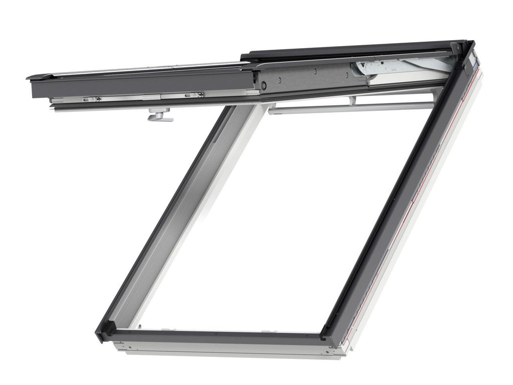 Finestra per tetti a falda Velux - GPL 2086 Legno Laccato Bianco - Vetro Tripla Protezione - Vasistas/bilico manuale