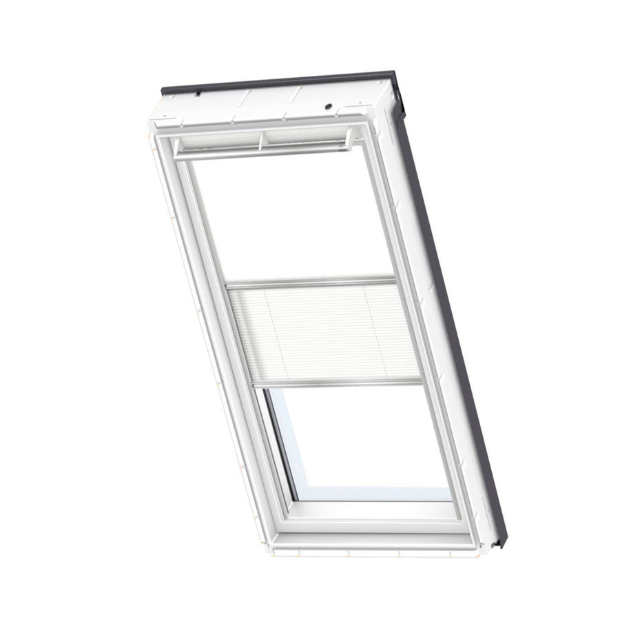 Tenda interna oscurante combinata Velux - DFD - Soluzione Notte/Giorno - Guide in alluminio Bianco - Manuale
