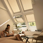 Tenda interna filtrante plissettata Velux - FML - Guide in alluminio Bianco - Elettrica