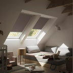 Tenda interna oscurante a rullo Velux - DKL - Guide in alluminio Bianco - Manuale