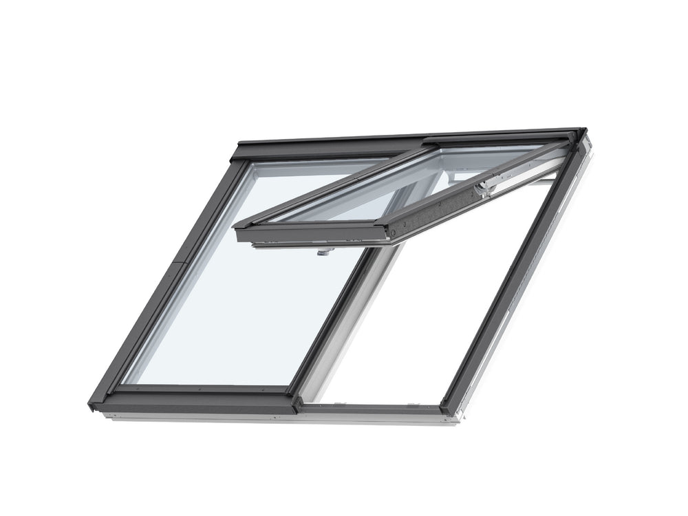 Finestra 2 in 1 per tetti a falda Velux - GPLS 2066 Legno Laccato Bianco - Vetro Energy Clima - Vasistas/Bilico manuale