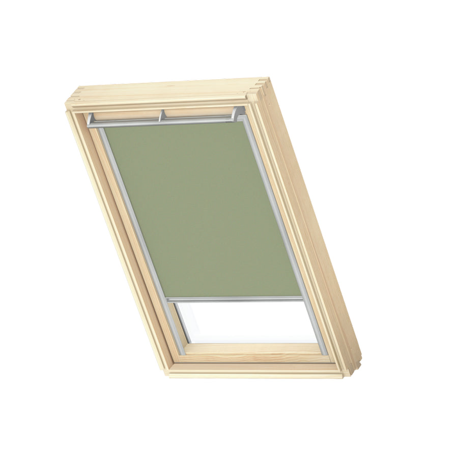Tenda interna oscurante a rullo Velux - DKY - Collezione Natura - Guide in alluminio Bianco - Manuale