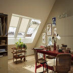 Tenda interna filtrante a rullo Velux - RFY - Collezione Natura - Guide in alluminio spazzolato - Manuale