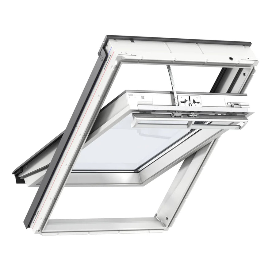 Finestra per tetti a falda Velux - GGU 007021 Poliuretano bianco - Vetro Standard - Solo bilico ELETTRICA