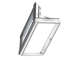 Finestra per Uscita Tetto per tetti a falda Velux - GXLA/B 2070 FK06 Legno Laccato Bianco - Vetro Standard - Apertura a Libro manuale (Copia)
