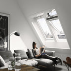 Finestra per tetti a falda Velux - GGU 007030 Poliuretano bianco - Vetro Standard - Solo bilico SOLARE