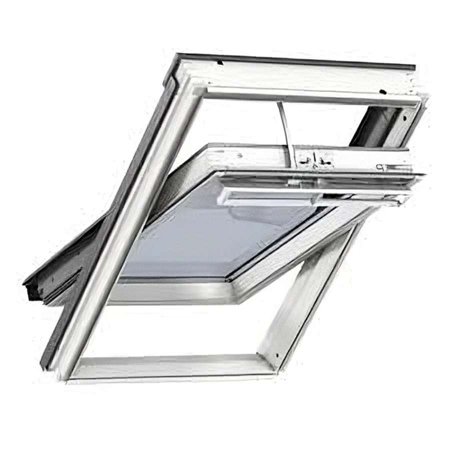 Finestra per tetti a falda Velux - GGL 206821 Legno Laccato Bianco - Vetro Energy - Solo bilico ELETTRICA