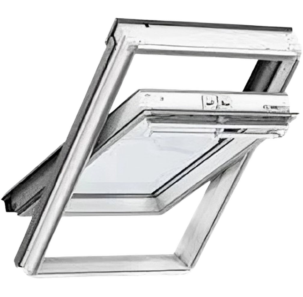 Finestra per tetti a falda Velux - GGL 2086 Legno Laccato Bianco - Vetro Tripla Protezione - Solo bilico manuale